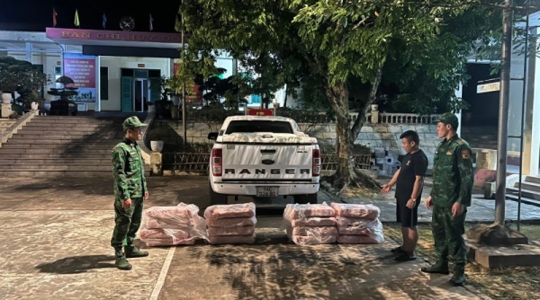 Đồn Biên phòng Bắc Sơn bắt giữ 400 kg nầm lợn không rõ nguồn gốc, xuất xứ