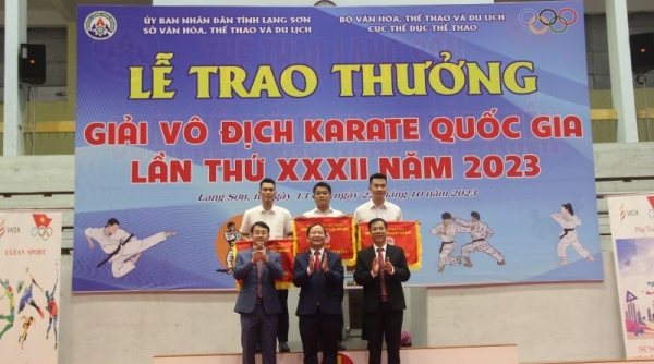 Lạng Sơn: Bế mạc Giải vô địch Karate quốc gia lần thứ 32