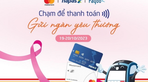 “Chạm để thanh toán”, gây quỹ ủng hộ các bệnh nhân nữ mắc ung thư vú
