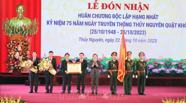 Thủy Nguyên đón nhận Huân chương Độc lập hạng Nhất và kỷ niệm 75 năm Ngày truyền thống