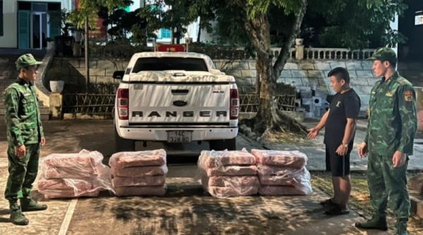 Quảng Ninh: Bắt giữ 02 vụ vận chuyển 2.120 kg thực phẩm động lạnh không rõ nguồn gốc qua biên giới