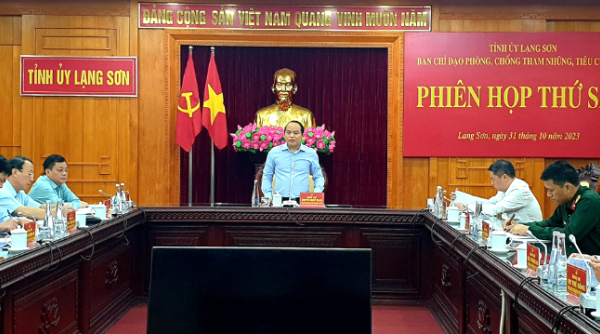 Ban Chỉ đạo phòng chống tham nhũng, tiêu cực Lạng Sơn họp Phiên họp thứ sáu