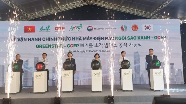 Bắc Ninh: Chính thức vận hành Nhà máy điện rác Ngôi Sao Xanh - GCEP