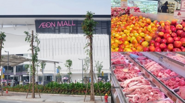 AEONMALL Hà Đông: Thực phẩm không rõ nguồn gốc "ẩn mình" trong siêu thị lớn