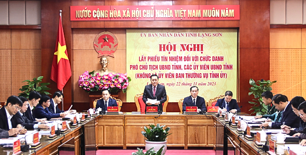 Lạng Sơn lấy phiếu tín nhiệm đối với chức danh Phó Chủ tịch UBND tỉnh và các ủy viên UBND tỉnh