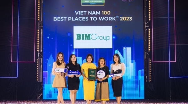 BIM Group được vinh danh trong TOP 100 Nơi làm việc tốt nhất Việt Nam