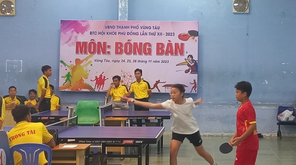 Vũng Tàu: Khởi tranh Giải bóng bàn trường học vươn tới giải toàn quốc