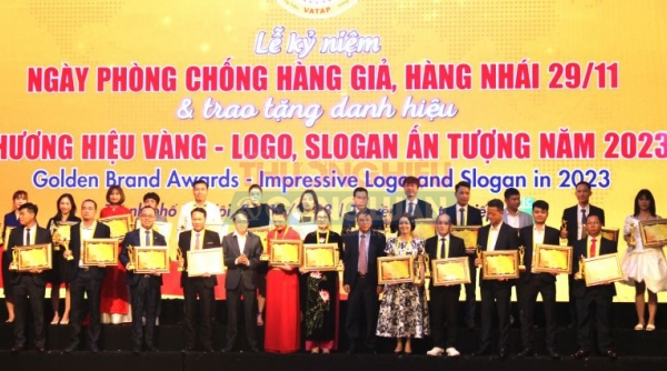 Vinh danh các doanh nghiệp được trao tặng danh hiệu “Thương hiệu Vàng – Logo, Slogan ấn tượng” – năm 2023