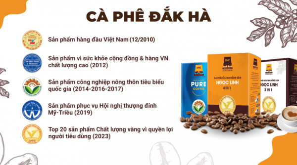 Cà phê Đắk Hà (DakHa Coffee) – thương hiệu Vàng vì sức khỏe cộng đồng