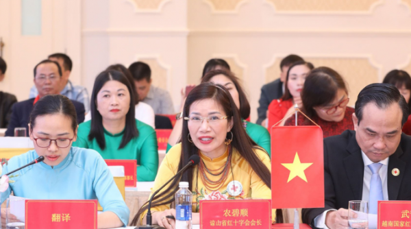 Hội Chữ thập đỏ tỉnh Lạng Sơn hội đàm với Hội Chữ thập đỏ Khu tự trị dân tộc Choang, Quảng Tây (Trung Quốc)