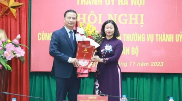 Bổ nhiệm Bí thư Quận ủy quận Hoàng Mai