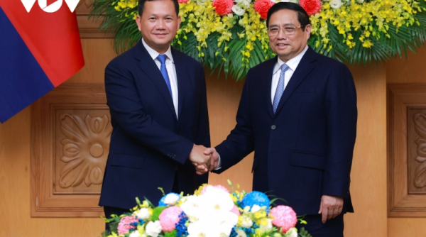 Thủ tướng Việt Nam và Campuchia hội đàm, chứng kiến lễ ký 03 văn kiện hợp tác