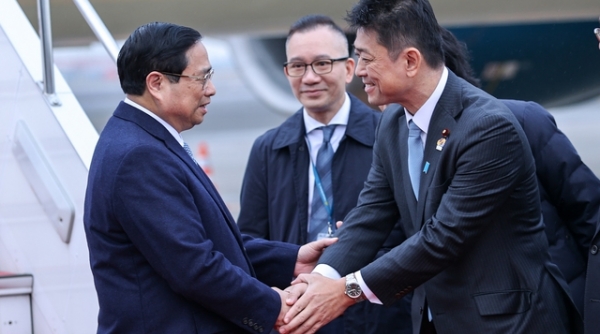 Thủ tướng Phạm Minh Chính tới Tokyo, bắt đầu chuyến công tác tại Nhật Bản