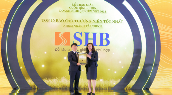 SHB được vinh danh Top 10 doanh nghiệp có báo cáo thường niên tốt nhất