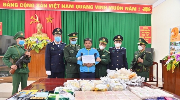 Bắt quả tang đối tượng người Lào vận chuyển hơn 21kg ma túy qua biên giới tại Thanh Hóa