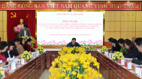 Thành ủy Lạng Sơn tổng kết công tác nội chính, phòng chống tham nhũng