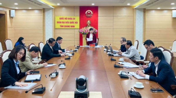 Đoàn ĐBQH tỉnh Quảng Ninh lấy ý kiến tham gia vào dự án Luật, Nghị quyết trình Quốc hội