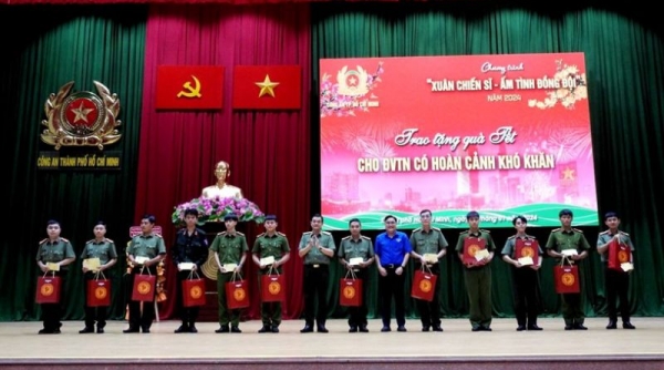 Công an TP. Hồ Chí Minh tổ chức chương trình ‘Xuân chiến sĩ - Ấm tình đồng đội’ năm 2024