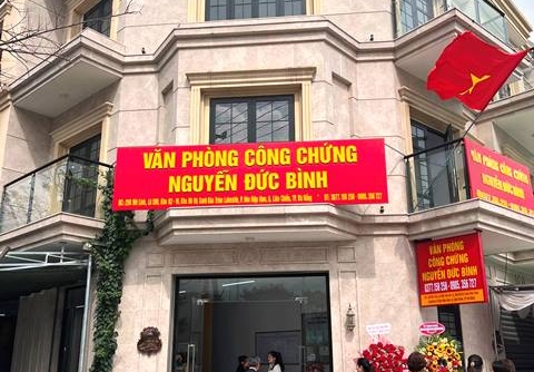Văn phòng công chứng Nguyễn Đức Bình khai trương và đi vào hoạt động chính thức