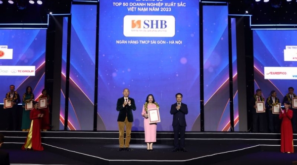 SHB 05 năm liên tiếp được vinh danh “TOP 50 doanh nghiệp xuất sắc nhất Việt Nam”