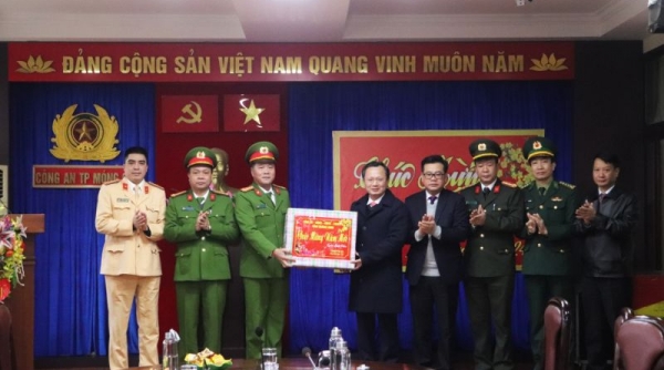 Chủ tịch UBND tỉnh Quảng Ninh Cao Tường Huy thăm, chúc Tết tại TP. Móng Cái