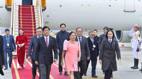 Lễ đón Tổng thống Philippines thăm cấp Nhà nước tới Việt Nam diễn ra hôm nay