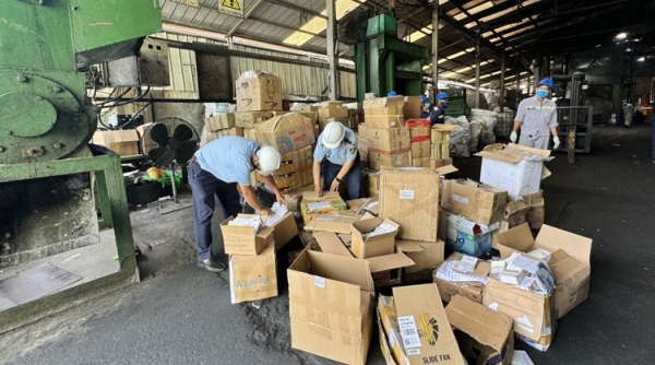TP. Hồ Chí Minh: Tiêu hủy gần 60.000 đơn vị sản phẩm hàng hóa vi phạm trị giá trên 5,5 tỷ đồng