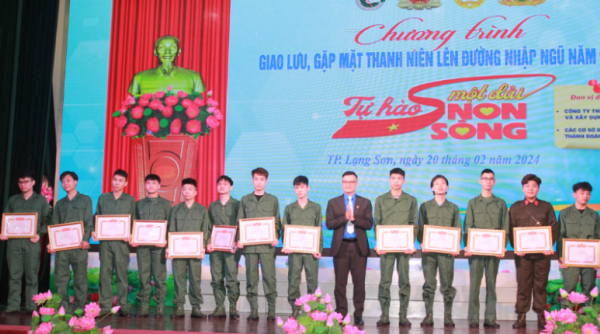 Thành phố Lạng Sơn: Gặp mặt 138 thanh niên lên đường nhập ngũ năm 2024