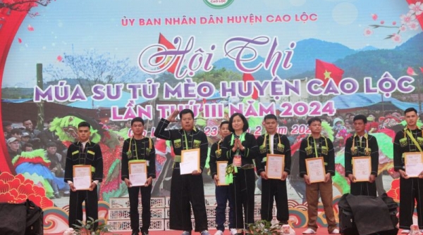 Lạng Sơn: Đặc sắc Hội thi múa sư tử mèo