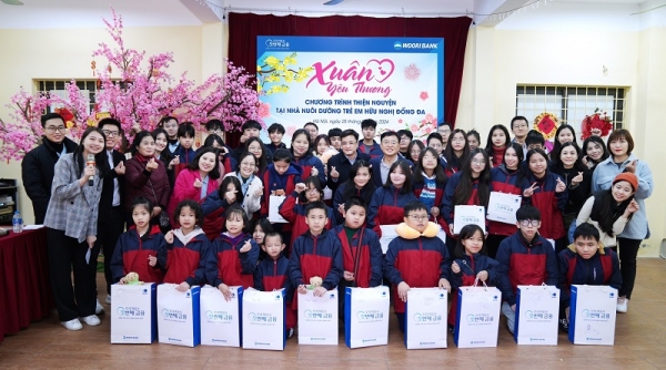 Ngân hàng Woori Việt Nam với chương trình “Xuân yêu thương” tại Nhà nuôi dưỡng trẻ em Hữu Nghị Đống Đa