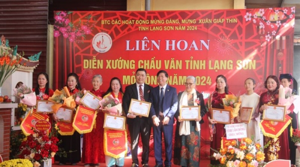 Đặc sắc Liên hoan diễn xướng Chầu văn tỉnh Lạng Sơn mở rộng năm 2024