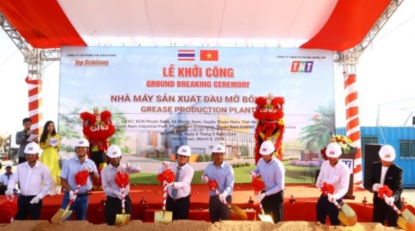 Chính thức khởi công nhà máy FDI đầu tiên năm 2024 trị giá hơn 5 triệu USD tại Ninh Thuận