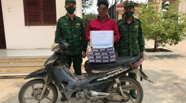 Bộ đội Biên phòng tỉnh An Giang bắt giữ đối tượng vận chuyển thuốc lá nhập lậu qua biên giới
