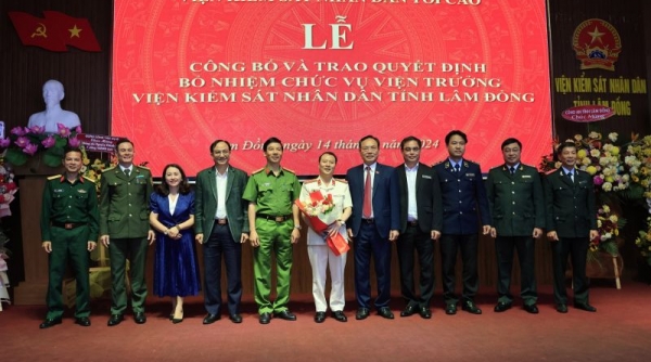 Bổ nhiệm Viện trưởng Viện Kiểm sát nhân dân tỉnh Lâm Đồng
