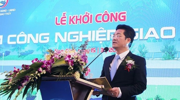 Nam Định khởi công xây dựng dự án hạ tầng cụm công nghiệp Giao Thiện