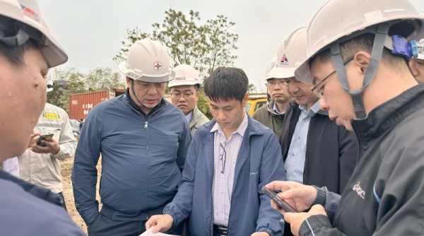 Đôn đốc tiến độ thi công đường dây 500kV mạch 3 của nhà thầu Sông Đà 11