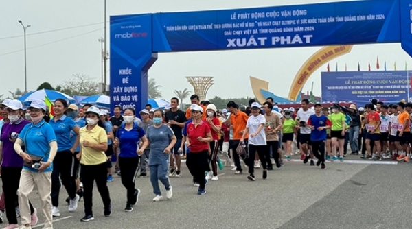 Quảng Bình: Phát động Cuộc vận động “Toàn dân rèn luyện thân thể theo gương Bác Hồ vĩ đại”