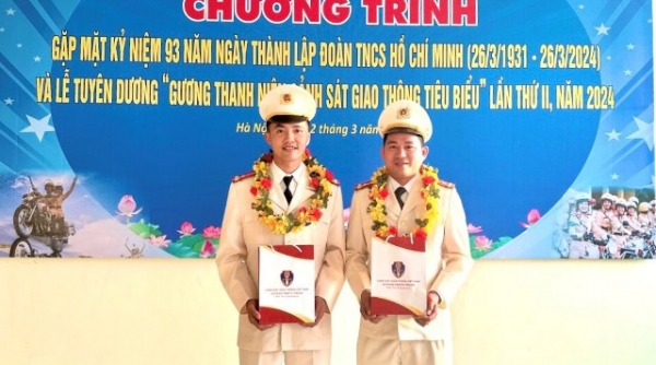 Công an tỉnh Quảng Bình có 02 cán bộ trong Lễ tuyên dương “Gương Thanh niên Cảnh sát giao thông tiêu biểu” lần thứ II, năm 2024