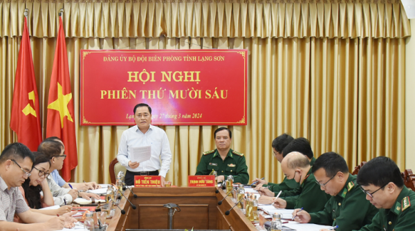 Đảng ủy Bộ đội Biên phòng tỉnh Lạng Sơn triển khai nhiệm vụ quý II/2024
