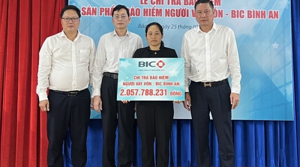 BIC chi trả hơn 2 tỷ đồng quyền lợi bảo hiểm cho khách hàng vay vốn tại Lâm Đồng