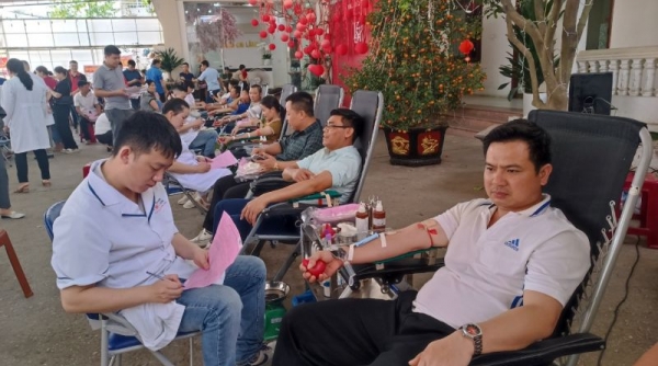 Tiếp nhận 300 đơn vị máu tại ngày hội hiến máu tình nguyện huyện Chi Lăng