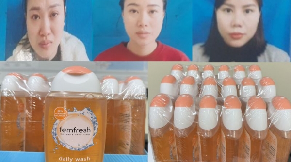 Thanh Hóa phát hiện số lượng lớn dung dịch vệ sinh giả thương hiệu Femfresh