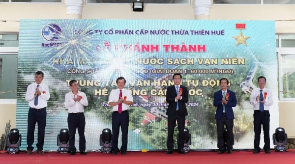 Thừa Thiên Huế- Khánh thành Nhà máy Xử lý nước sạch Vạn Niên