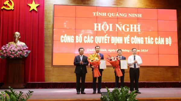 Quảng Ninh điều động, bổ nhiệm một loạt lãnh đạo cấp sở, huyện