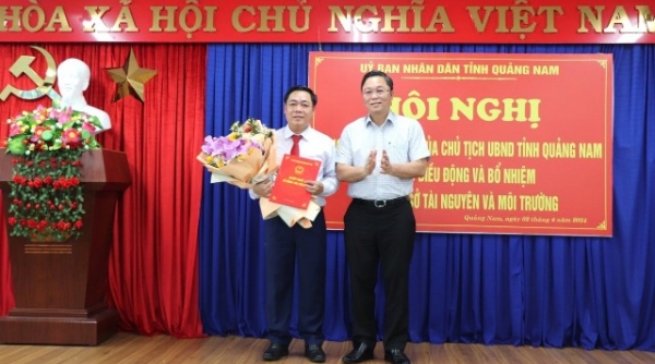 Quảng Nam: Ông Bùi Ngọc Ảnh giữ chức Giám đốc Sở Tài nguyên và Môi trường