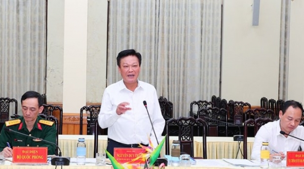 Đoàn công tác Trung ương làm việc với tỉnh Nam Định về sắp xếp đơn vị hành chính cấp huyện, xã