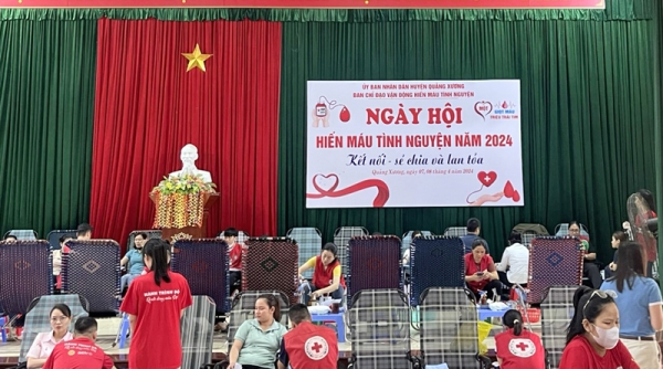 Thanh Hóa: Gần 1.500 người tham gia Ngày hội hiến máu tình nguyện