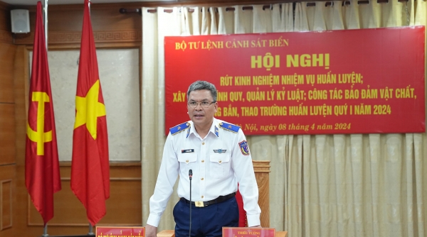 Cảnh sát biển Việt Nam rút kinh nghiệm nhiệm vụ huấn luyện quý I/2024