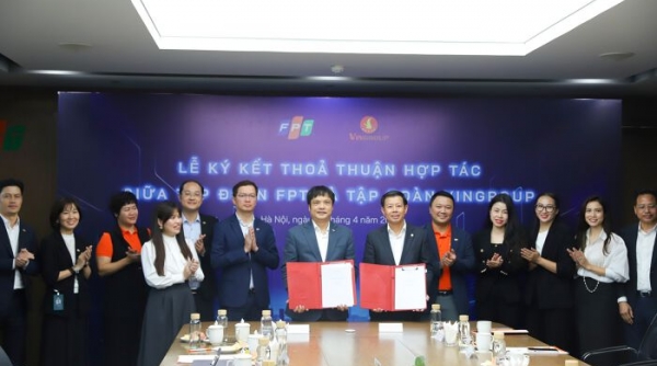 Vingroup và FPT đã ký kết thỏa thuận hợp tác toàn diện về thúc đẩy chuyển đổi xanh tại Việt Nam