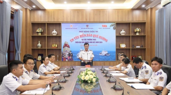 Bộ Tư lệnh Vùng Cảnh sát biển 4 phát động Cuộc thi trực tuyến "Em yêu biển, đảo quê hương"
